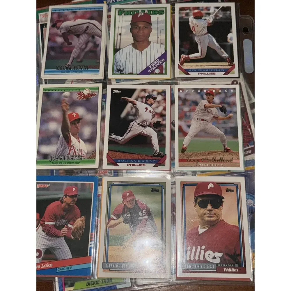 Philadelphia Phillies Lot Baseball Cards Mike Lieberthal Dale Murphy Maddux
